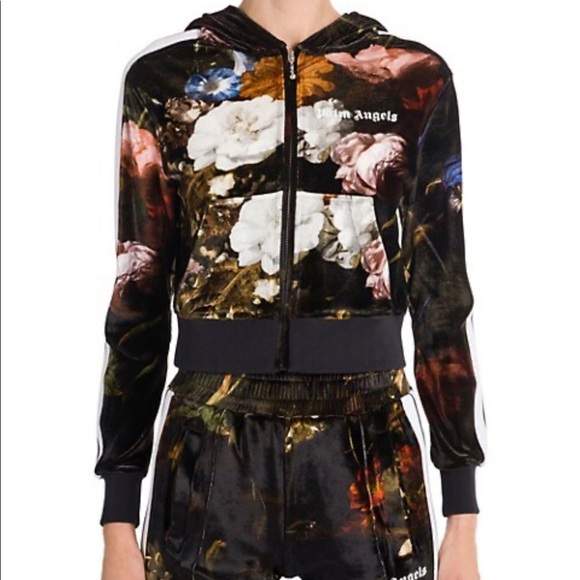 Palm angels floral crop track jacket - Picture 2 of 2